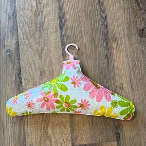 RARE 1960s BLOW UP PSYCHEDELIC COAT HANGER mod floral day-glo GROOVY mid century